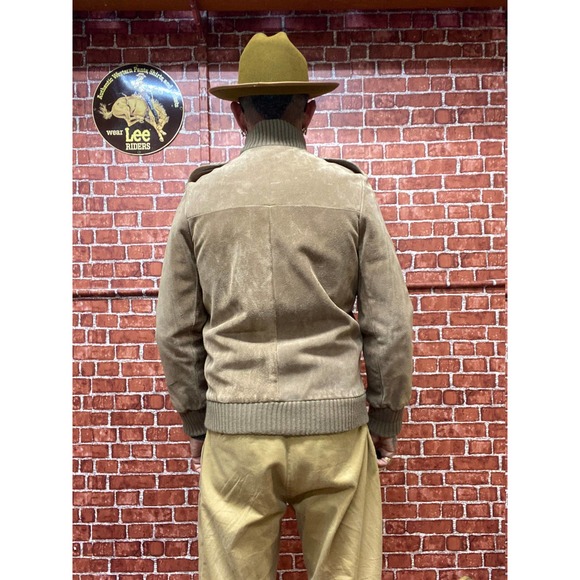 70's A & F Originals N.Y. suede leather bomber jacket size medium made in U.S.A. - Picture 8 of 10